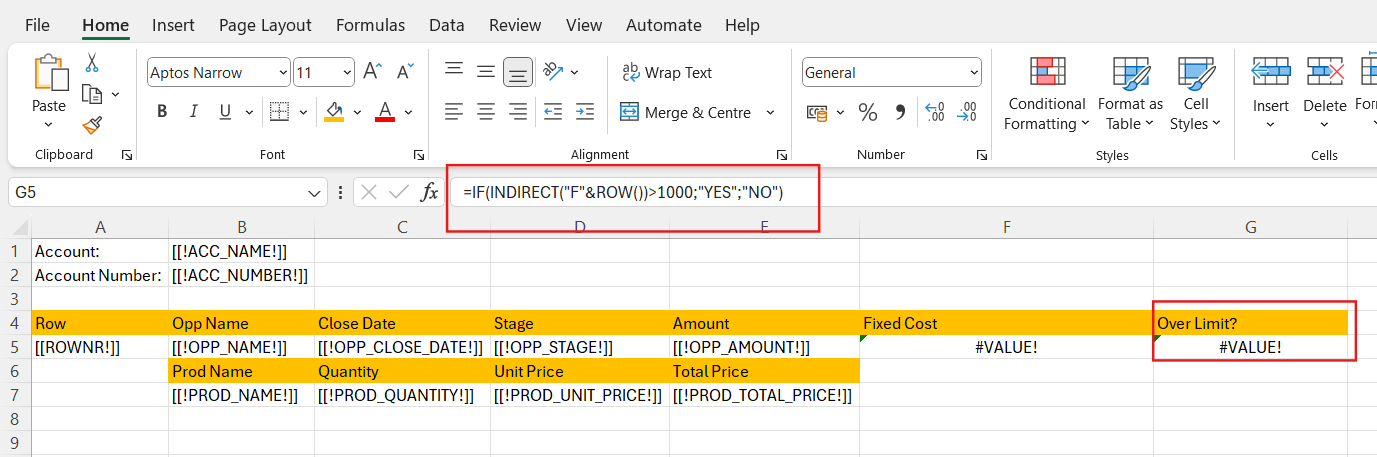 Excel Generator Inline Functions Example 1 pic2