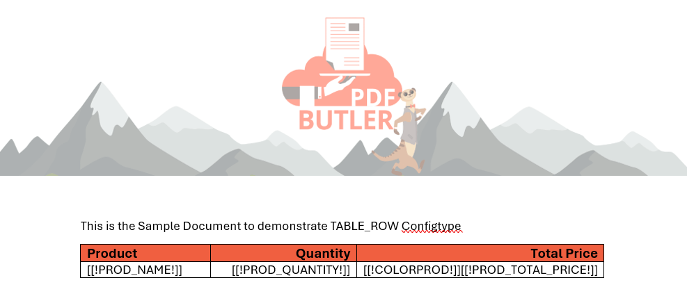 Color cell template screenshot